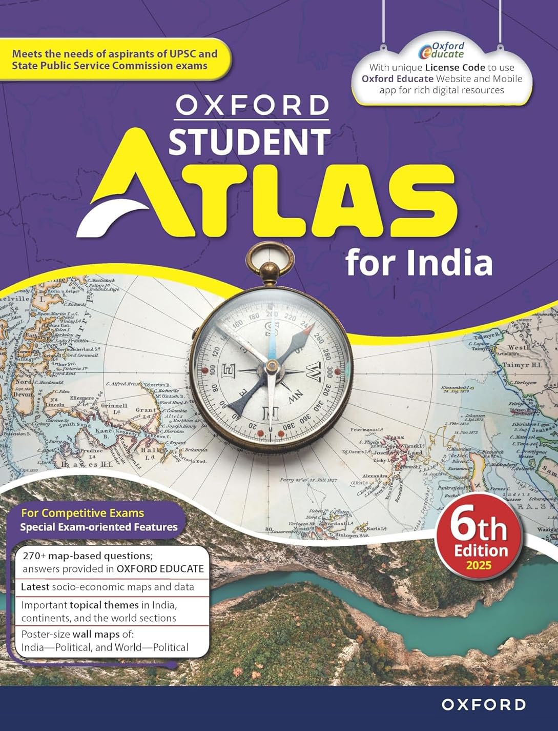 Oxford Student Atlas for India | 6th Edition | For UPSC and Competitive Exams | Latest Edition